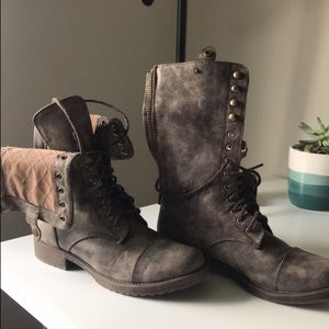 Brown Combat Boots